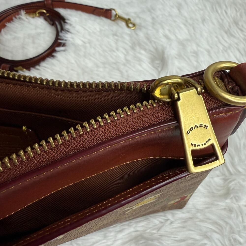 COACH Polly Crossbody In Signature Canvas - Picture 9 of 14